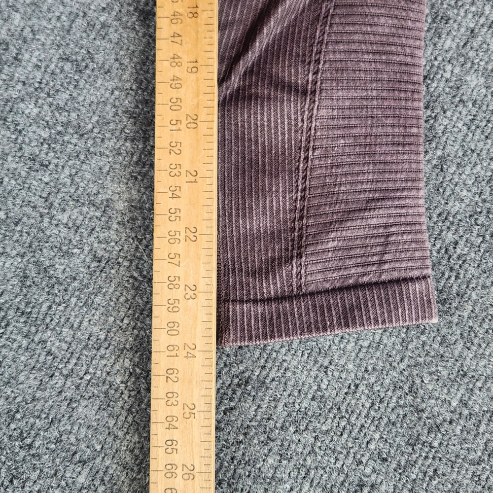 Aerie Chill Play Move 7/8 Leggings Womens Medium Brown Ribbed Seamless High Rise - Picture 8 of 9